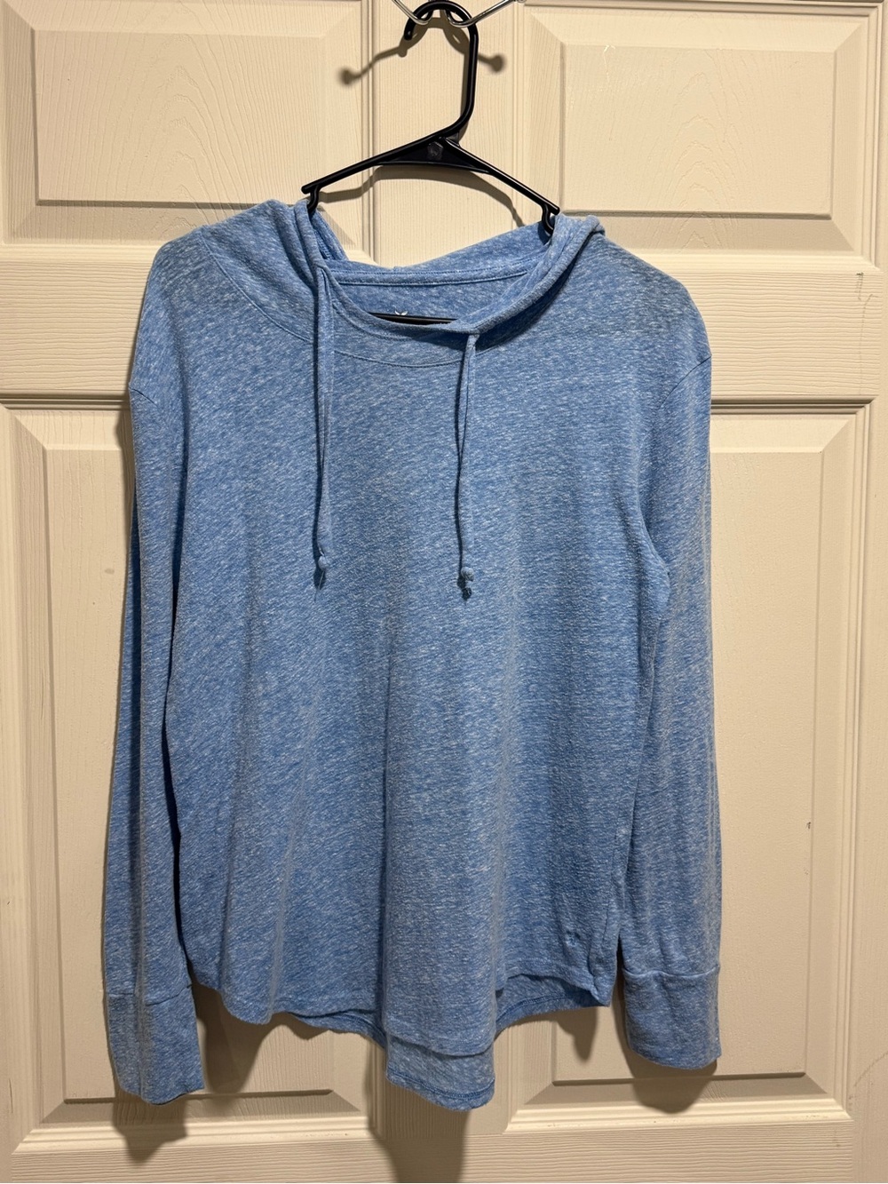 American Eagle Outfitters Light Blue Hooded Sweatshirt